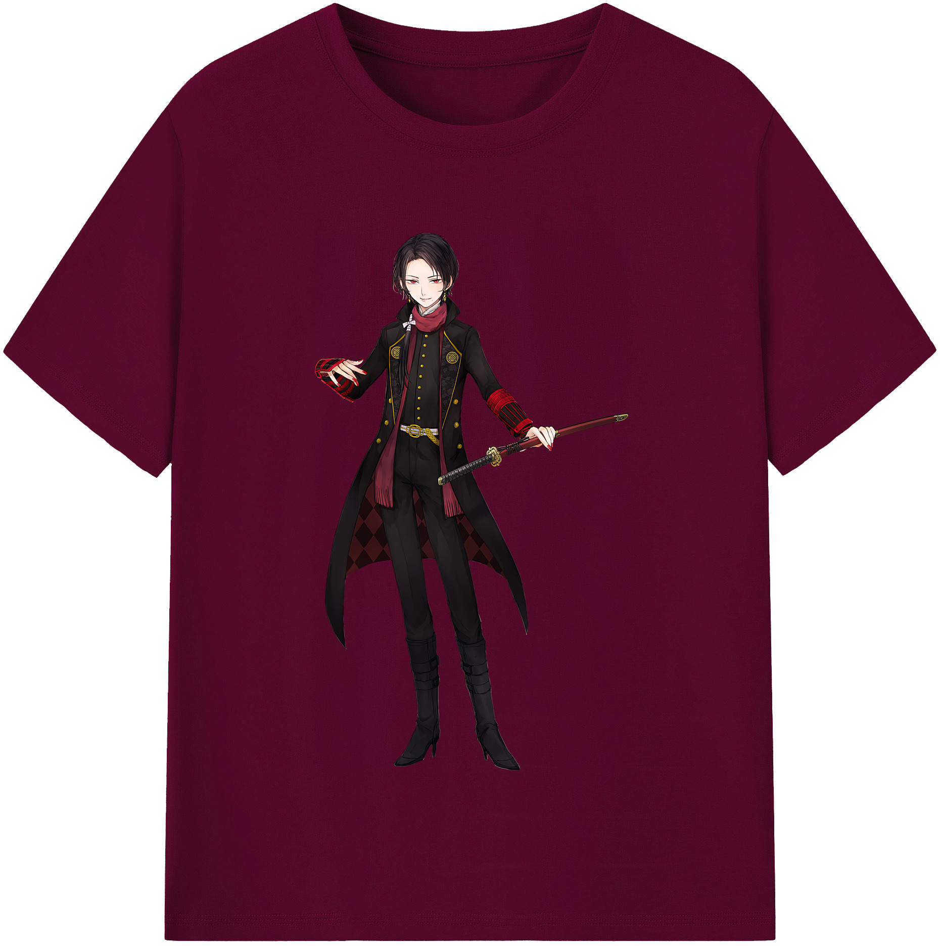 （画像用） 刀剣乱舞 Touken Ranbu レディースカジュアルプリントTシャツ（綿100％）